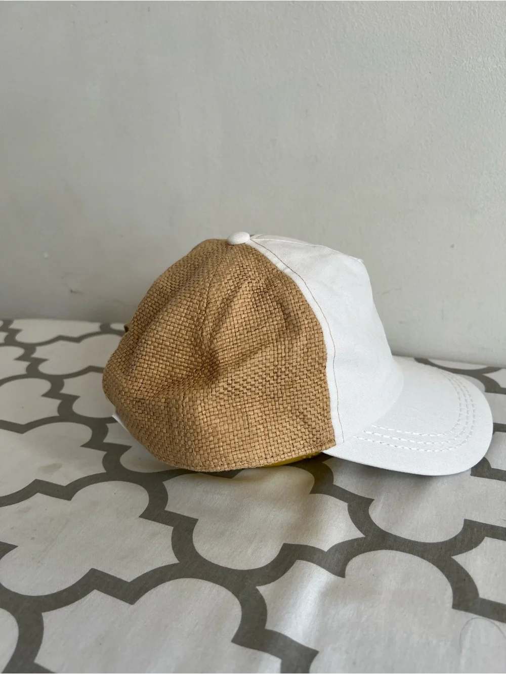 Roxy White and Tan Two-Tone Baseball Cap